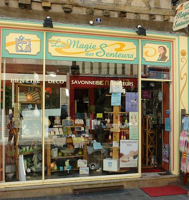 Devanture boutique de senteurs