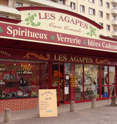 Devanture magasin spiritueux