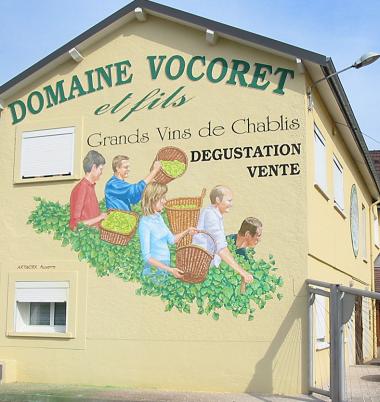 Fresque publicitaire domaine viticole