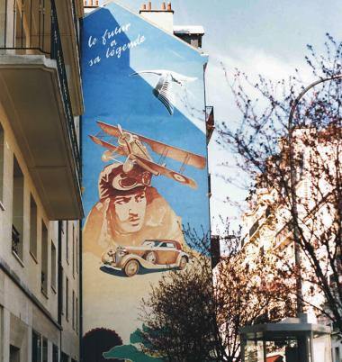 Fresque sur immeuble bois-Colombes